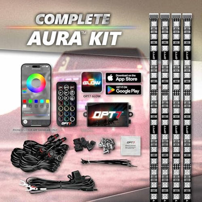 Aura Pro RGB Grille Accent Lights 24" with App & Remote Control (4 Count)