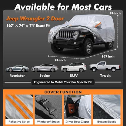 Wrangler 2 Door Cover Waterproof All