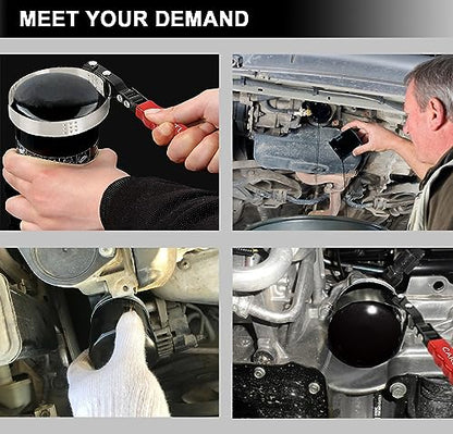 Oil Filter Wrench Set with Small Oil Funnel for Oil Change