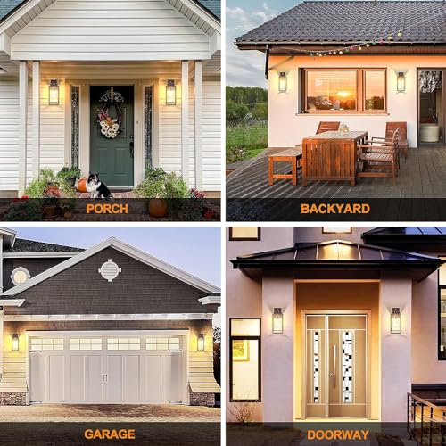 Dusk to Dawn Outdoor Lighting Fixtures for House (2 Count)