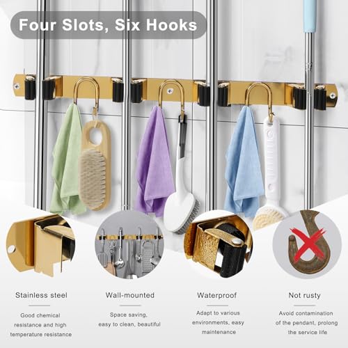 Mop Broom Holder Wall Mount