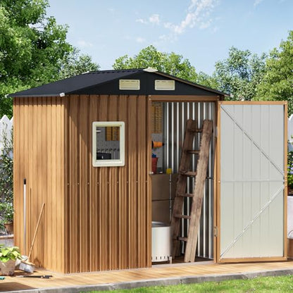 6X4FT Garden Storage Shed with Frame Floor