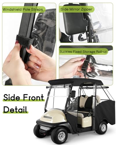 4 Passenger Golf Cart Enclosure for Club Car Precedent Tempo 57.5"