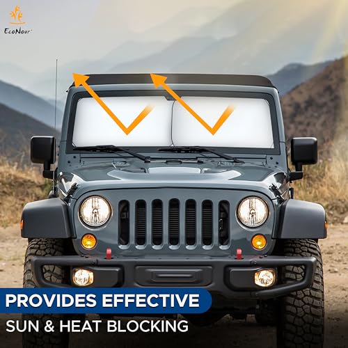 2 Piece Jeep Windshield Sun Shade (2 Count)