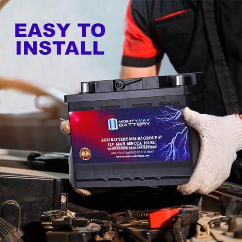 MM H5 Start and Stop Car BCI Group Size 47 12V 60 AH