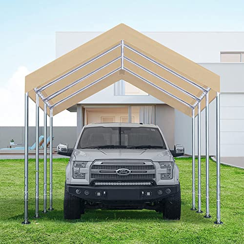 Rutile 12'x20' Carport Canopy ONLY Tent Garage Replacement Top Tarp Car Shelter Cover w