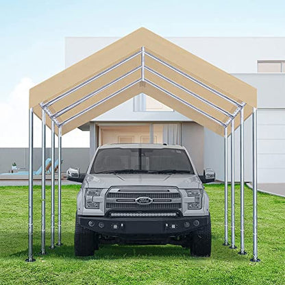 Rutile 12'x20' Carport Canopy ONLY Tent Garage Replacement Top Tarp Car Shelter Cover w