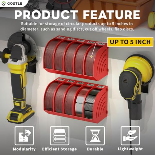 5 Inch Professional Sanding Discs Storage Bins