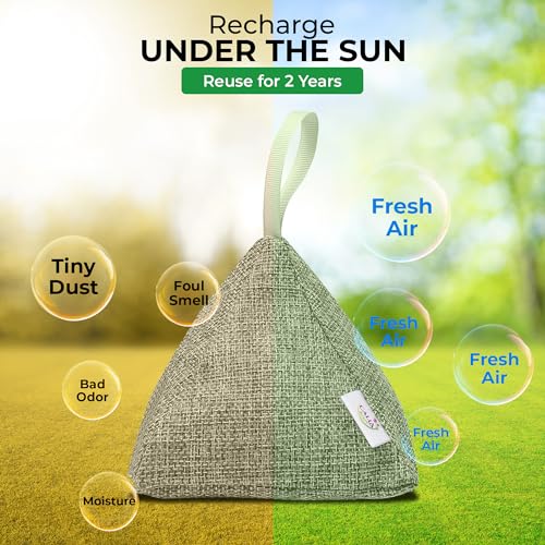 4 Pack Bamboo Charcoal Air Purifier Bags 200 Grams Each (28 Ounce)