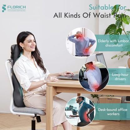 Car Lumbar Support Pillow and Neck Headrest Pillow for Office Chair