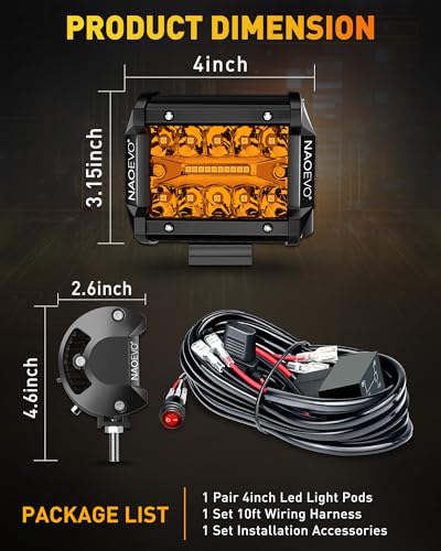 4 Inch LED Pod Lights (2 Count)