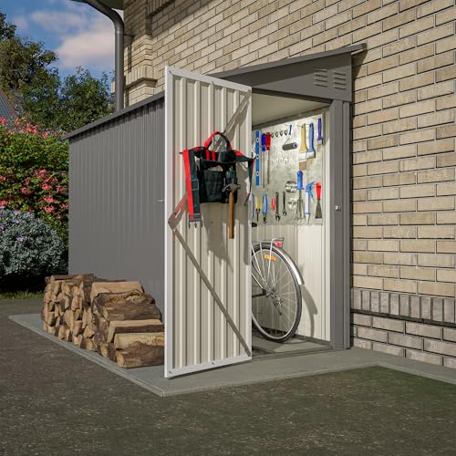 4x8 FT Lean to Metal Shed