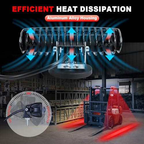 LED Red Line Forklift Safety Light for Warehouse Hazard Warning (2 Count)