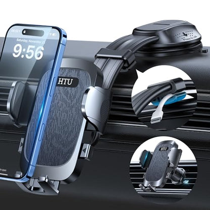 Upgraded Strongest Suction No Block View Bendable Arm Car Phone Holder