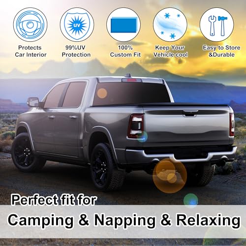 Window Shades for Dodge RAM 1500 2019 (6 Count)