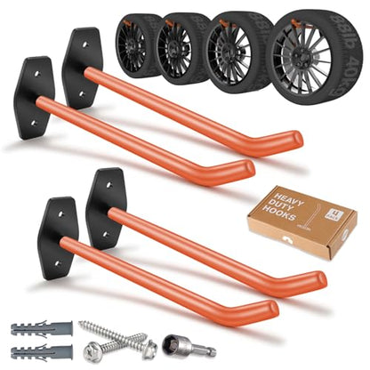 4 Pack 10 Inch Tire Wall Mount (4 Count)