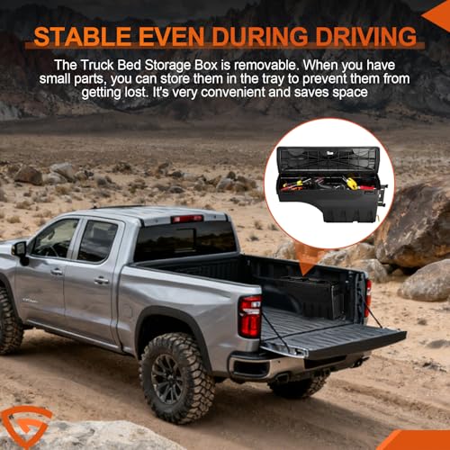 Truck Bed Swinging Toolbox Fits for Chevy GMC Silverado (7.5 Count)