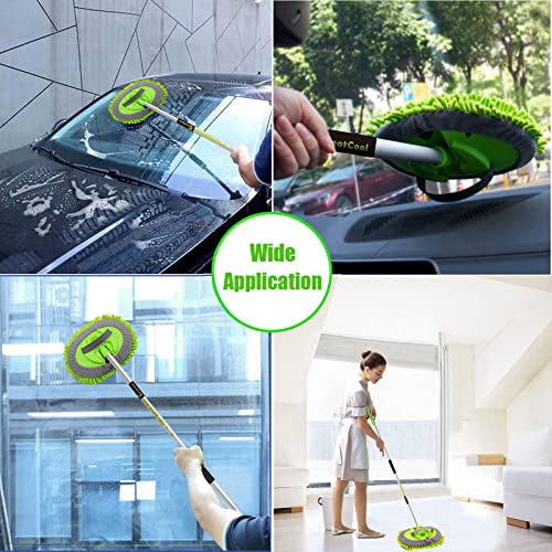 62" Car Wash Brush Mop Kit with Long Handle (2 Count)