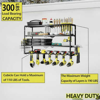Power Tool Organizer Heavy Duty Wall Mount Drill Tools Holder