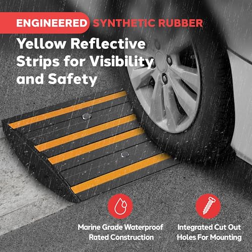 8 Ft. Rubber Curb Ramp Set