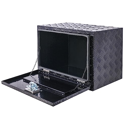 24in Aluminum Tool Box with Lock Keys for Truck Car