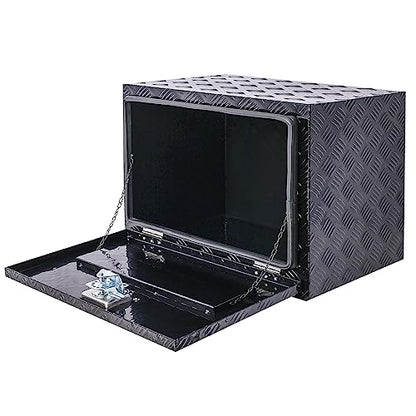 24in Aluminum Tool Box with Lock Keys for Truck Car
