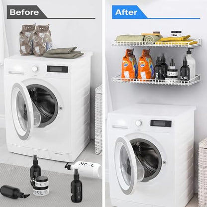 2 Pack Wall Mounted Storage Shelves