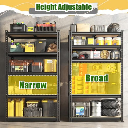 2 Pack Storage Shelves Adjustable and Wobble (2 Count)