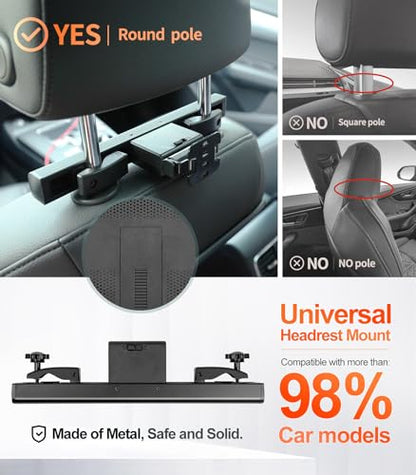 15.6 inch 4K Android Portable Car TV Headrest Monitor Tablet for Cars Back seat