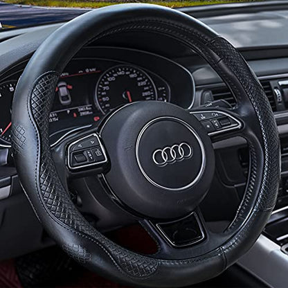 Heavy Duty Pure Cowhide Steering Wheel Cover