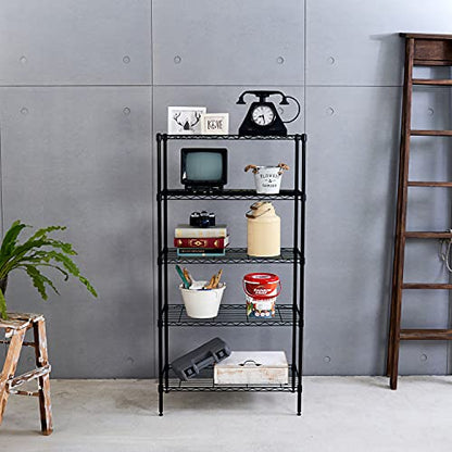 5 Tier Wire Shelving Unit Storage Rack