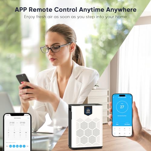 Smart Air Purifier for Home Large Room 3000Ft²
