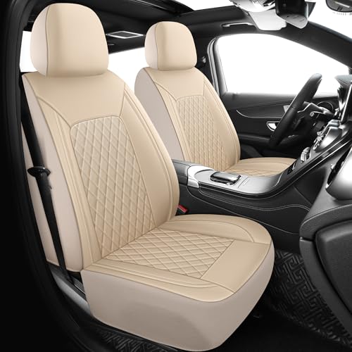 Faux Leather Front Car Seat Covers (2 Count)