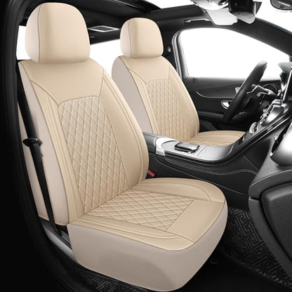 Faux Leather Front Car Seat Covers (2 Count)