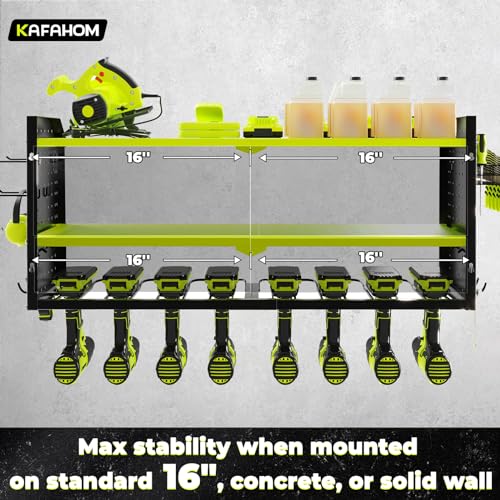 Power Tool Organizer with Charging Station