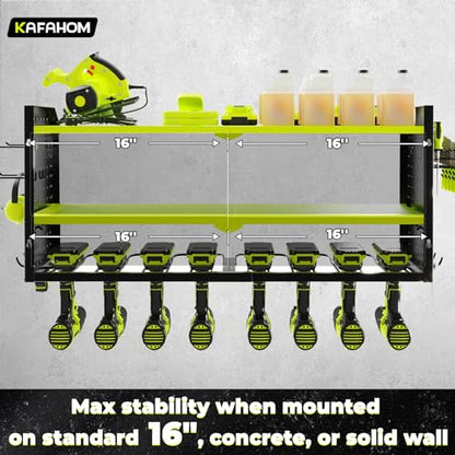 Power Tool Organizer with Charging Station
