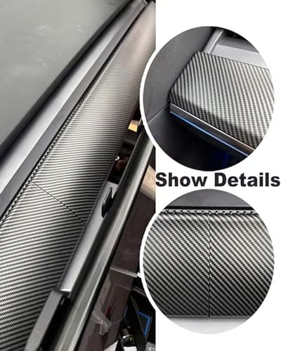 Matte White Dashboard Cover Compatible with Tesla Model 3（2021
