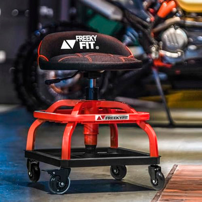 Rolling Shop Stool with Wheels