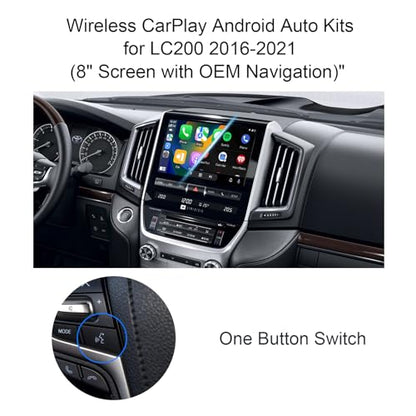 LVDS Wired Wireless CarPlay Decoder Retrofit Kit for Land Cruiser LC200 2016