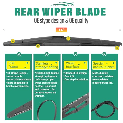 Windshield Wiper Blades Replacement for Volvo XC60 2012