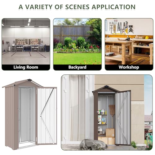 2.5x1.4 FT Outdoor Storage Shed