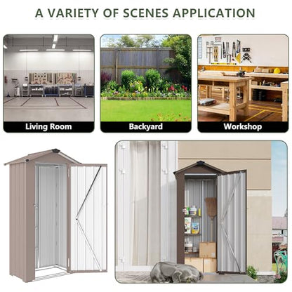 2.5x1.4 FT Outdoor Storage Shed