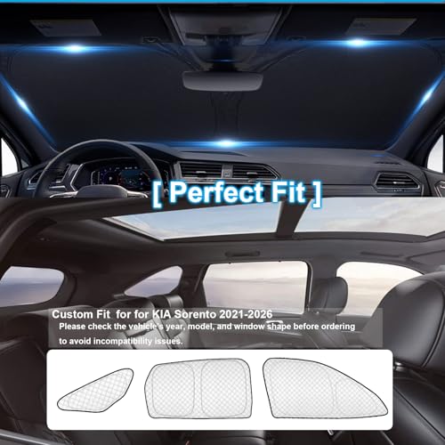 8pcs Thicken Full Sun Shades for Kia Sorento 2021 (8 Count)