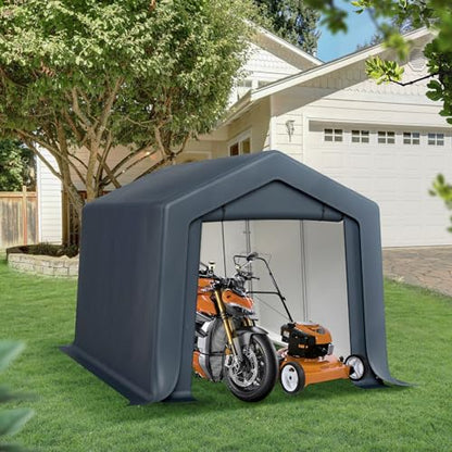 Carport Storage Shed 8x12 Portable Heavy Duty Shelter