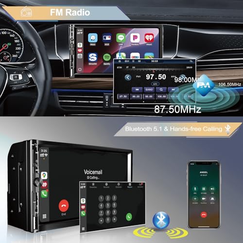 7 Inch Car Stereo with Wireless Apple CarPlay