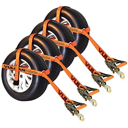 Car Tie Down with Snap Hook (4 Count)