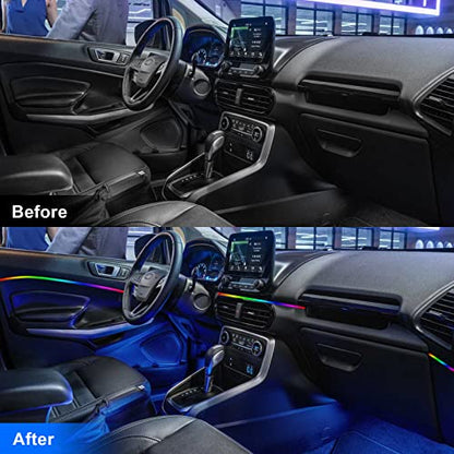 Acrylic Interior Car LED Strip Light RGB Dreamcolor 10 in1 with Wireless APP