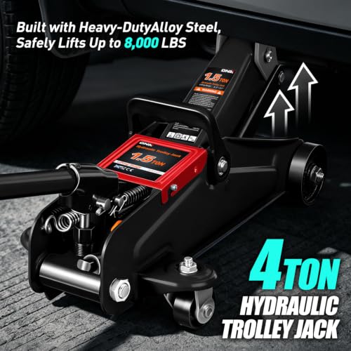1.5 Ton Car Floor Jack Low Profile Hydraulic Trolley Service
