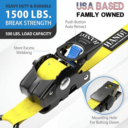 USA Based Retractable Ratchet Straps (2 Count)