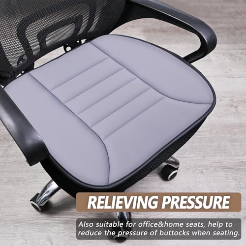 Car Seat Cushion Pad 1.2" Thick Comfort Seat Protector for Car Driver Seat Office Chair Home Use Memory Foam Seat Cushion with Non Slip Bottom
